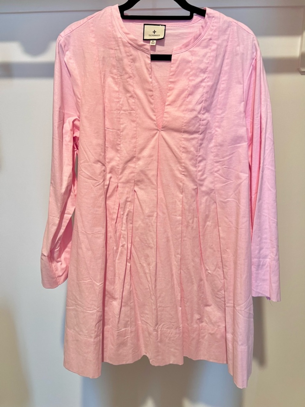NWOT Tuckernuck Pink Lightweight Oxford Luella Dress - Picture 4 of 10